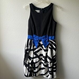 Helene Berman dress size 8 black Blue bow Summer Wedding London